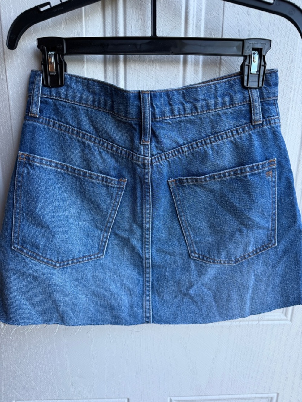 Classic Madewell Blue 90s Denim Festival Mini Skirt - Picture 4 of 6